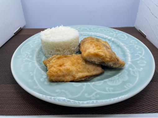 Филе рыбы (лососевые) с рисом